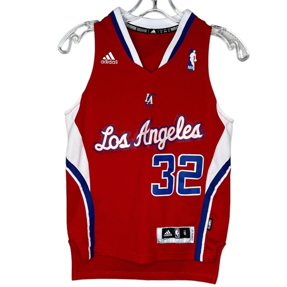 adidas Kids Red Los Angeles Basketball Jersey #32
